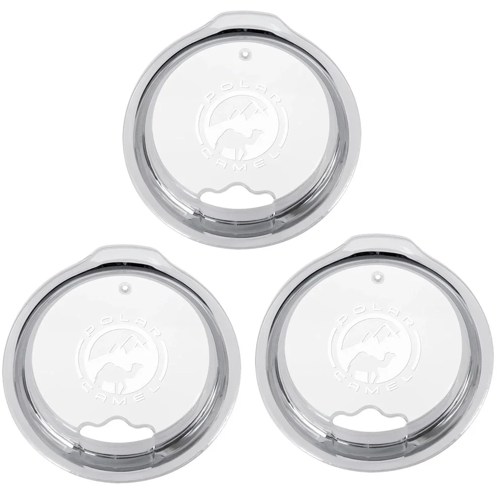 3-pack Polar Camel Replacement Tumbler Lid 40oz Straw Hole Clear Fits Yeti 30oz